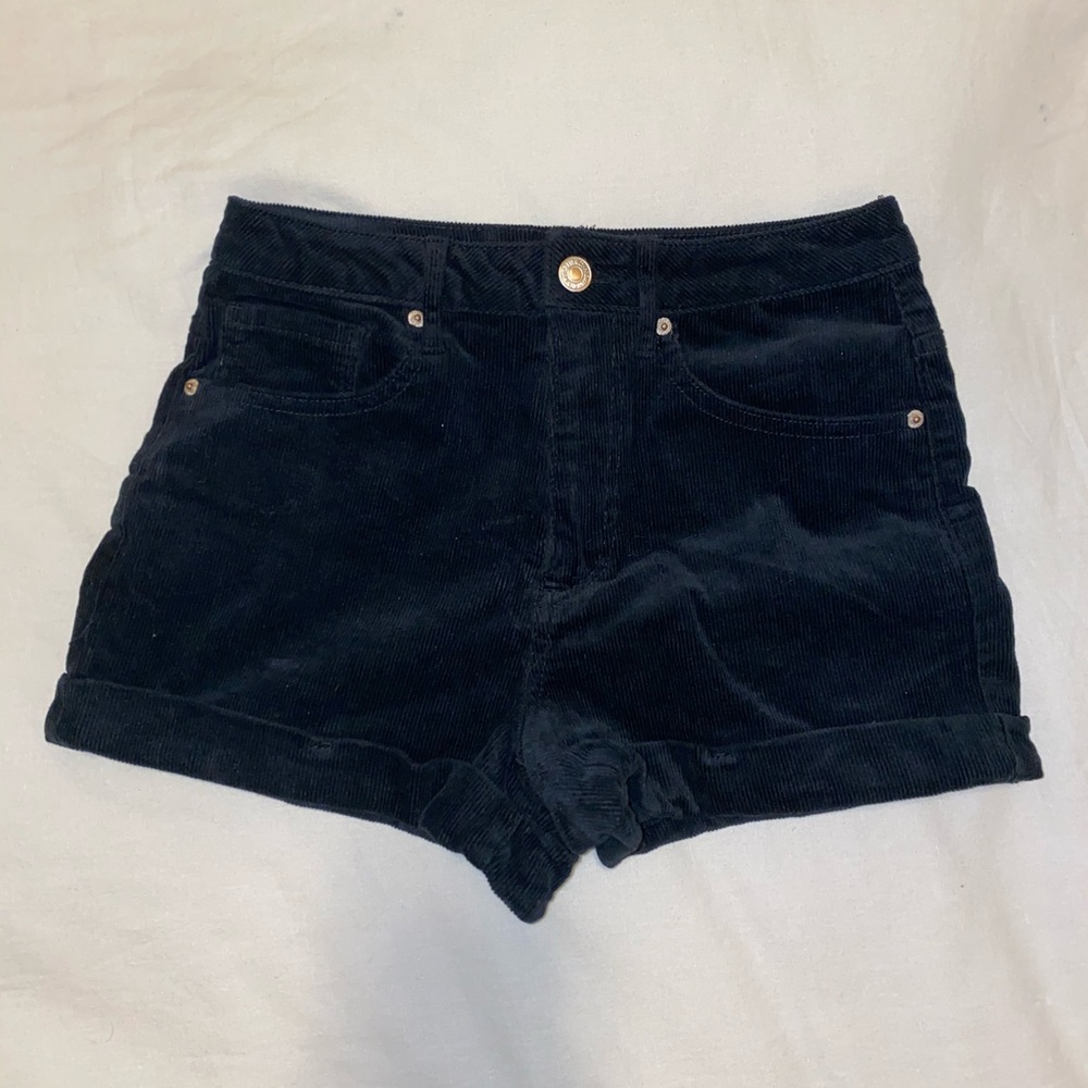 Black high waisted shorts